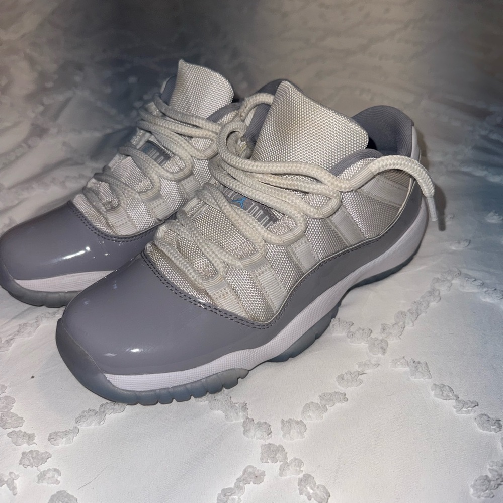 Jordan Women's Athletic Shoes in Gray and White